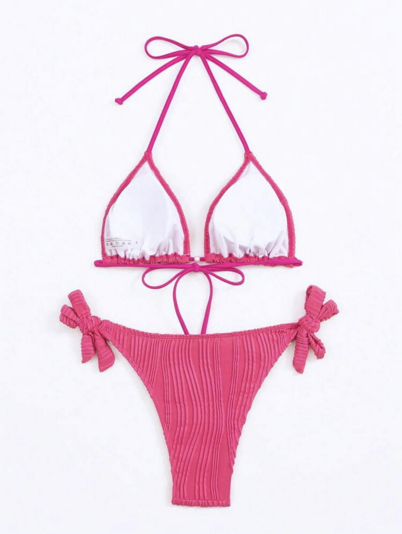 Sexy Solid Color Bikini - Atmospheric Women's Swimwear Hot Seller_12