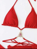 Sexy Three-Piece Mesh Gem Bikini Set - Hot Seller Women's Swimwear