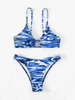 Sexy Three-Piece Ring Accent Bikini Set - Beach-Ready Women's Swimwear