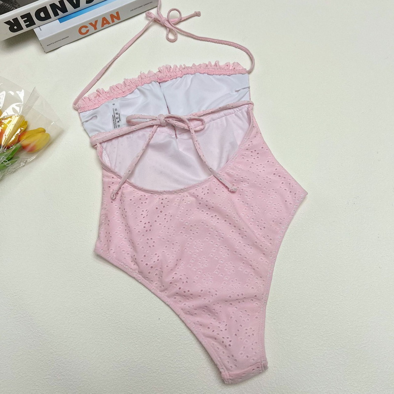 Sexy Halter One-Piece Bikini - Tie-Up Women's Beach Swimsuit Hot Seller_07
