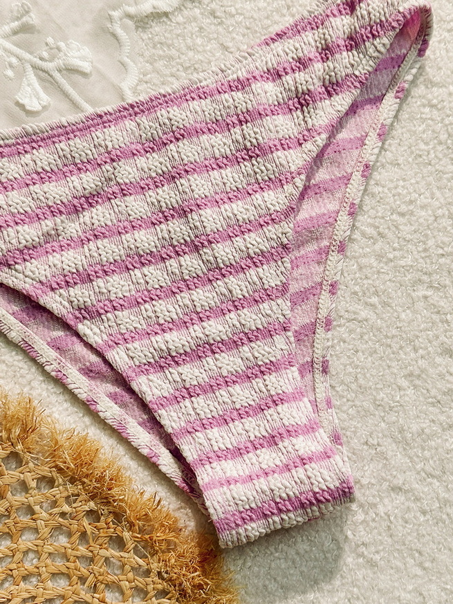 Sexy Striped Two-Piece Bikini - Beach Vacation Women's Swimwear_04