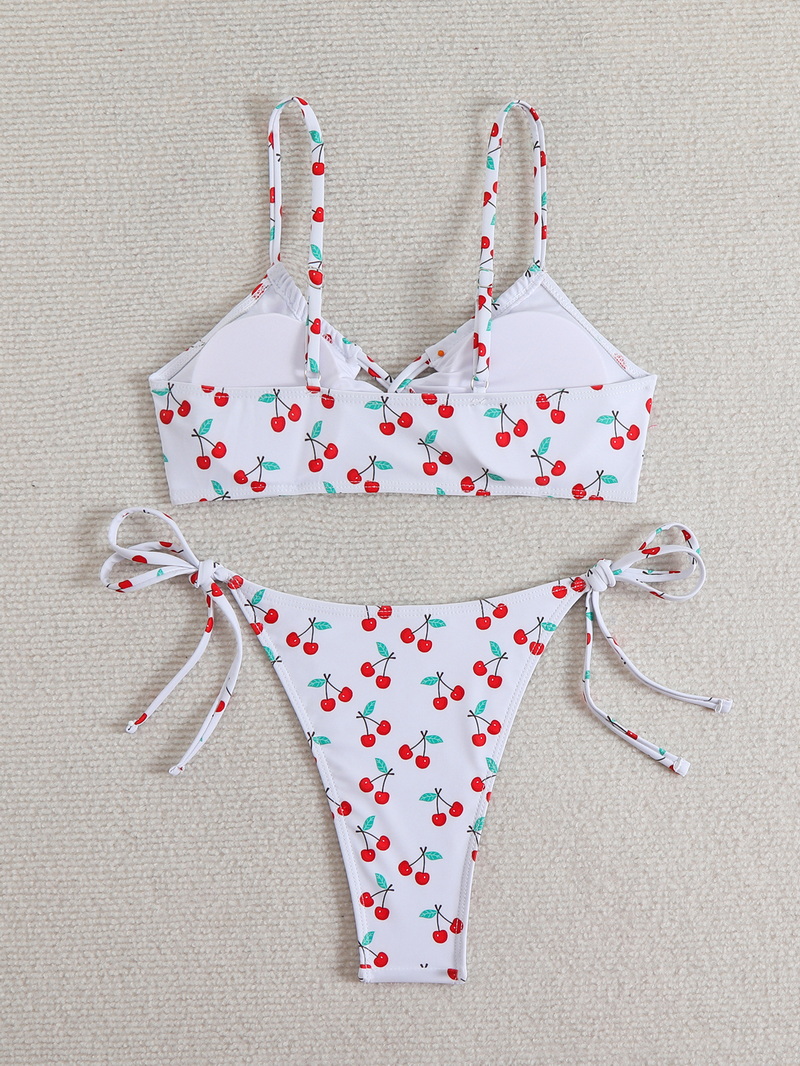 2025 Ins-Style Printed Bikini - European Sexy Lace-Up Swimsuit In Stock_24