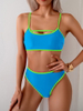 2025 Colorblock Backless Bikini - European Two-Piece Swimsuit