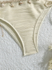 2025 Strapless Shell Bikini For Women Solid Color European Vacation Style