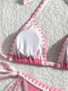 Solid Color Ins Style Bikini Swimwear For Women Sexy Beachwear