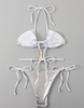 2025 New Fashion European Bikini With Sexy PU Diamond Accents Two-Piece Swimsuit