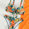 2025 New European Three-Piece Bikini Set With Sexy Cover-Up For Beach Vacations
