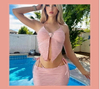 New Hot-Selling 3-Piece High-Waisted Bikini Set - Sexy, Tummy Control Swimsuit for Women