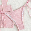 New Hot-Selling 3-Piece High-Waisted Bikini Set - Sexy, Tummy Control Swimsuit for Women