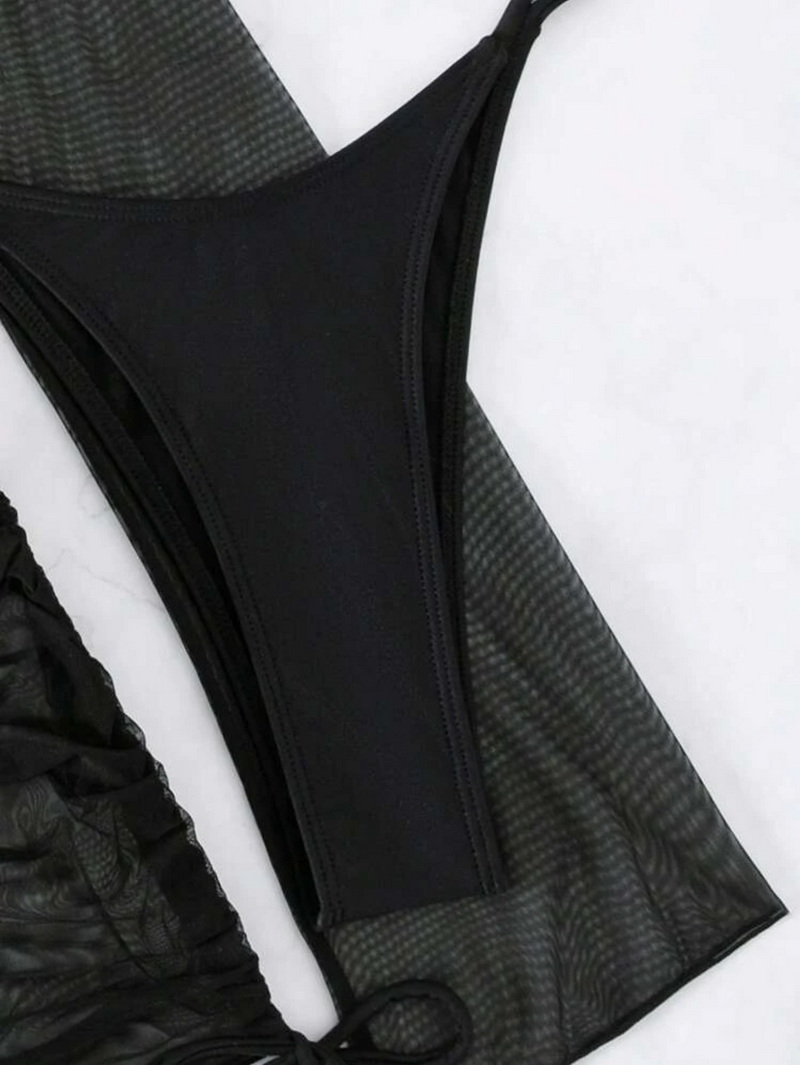 Sexy Solid Color 4-Piece Bikini Swimsuit Set for Women - Hot Seller_07