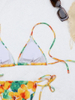 2025 Sexy Floral Bikini – Western Style Tie Back Swimsuit for a High-End Look