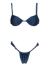 New Summer Sexy Two-Piece Swimsuit – Solid Color Underwire Nylon Bikini Set
