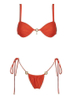 New Solid Color Tie Bikini – Underwire Sexy Two-Piece Swimsuit for Women
