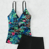 2025 New Western Style Two-Piece Swimsuit – Printed Modest Boyshort Bikini Set