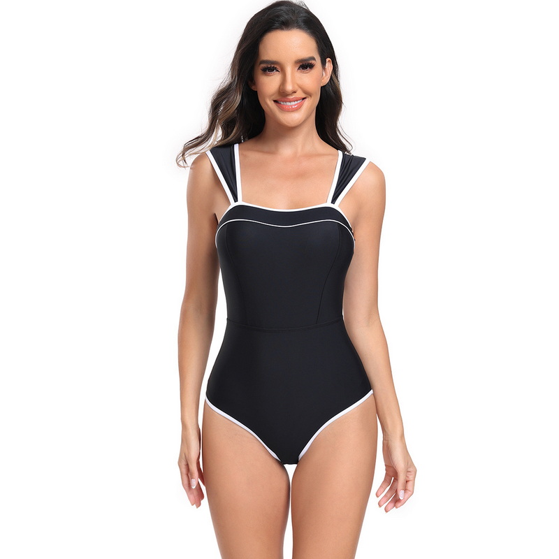 New European Sexy One-Piece Swimsuit - Sports Bikini Set with Skirt Two-Piece In Stock_13