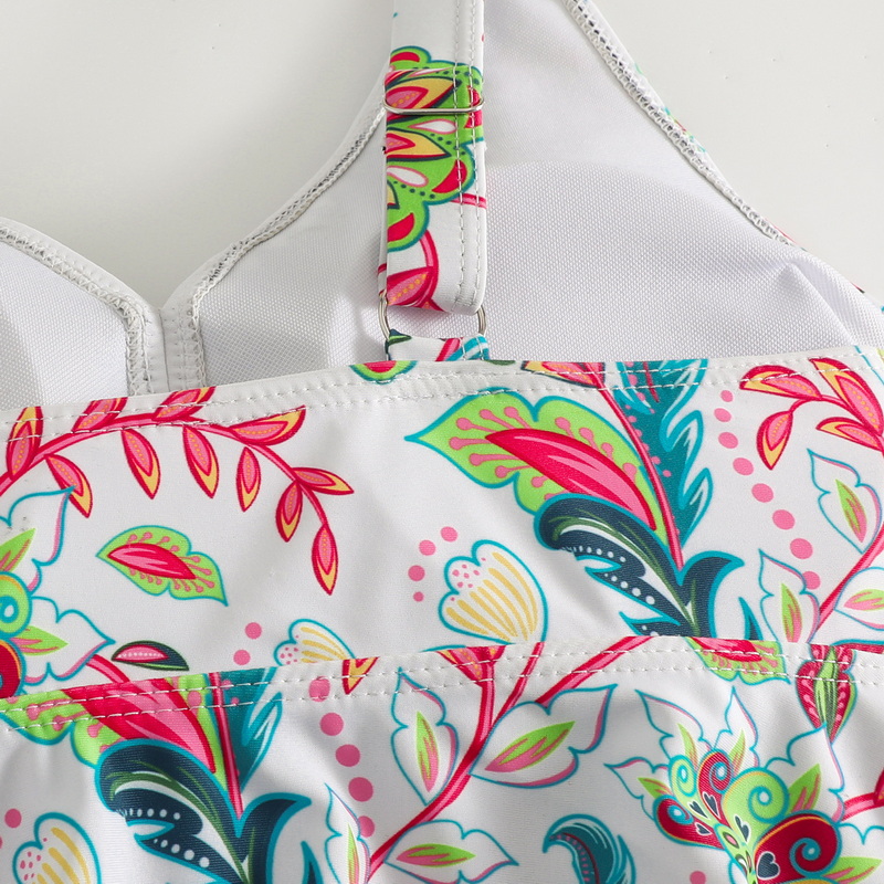 New European Sports Two-Piece Swimsuit - Plus Size with Boyshort Bottoms_25