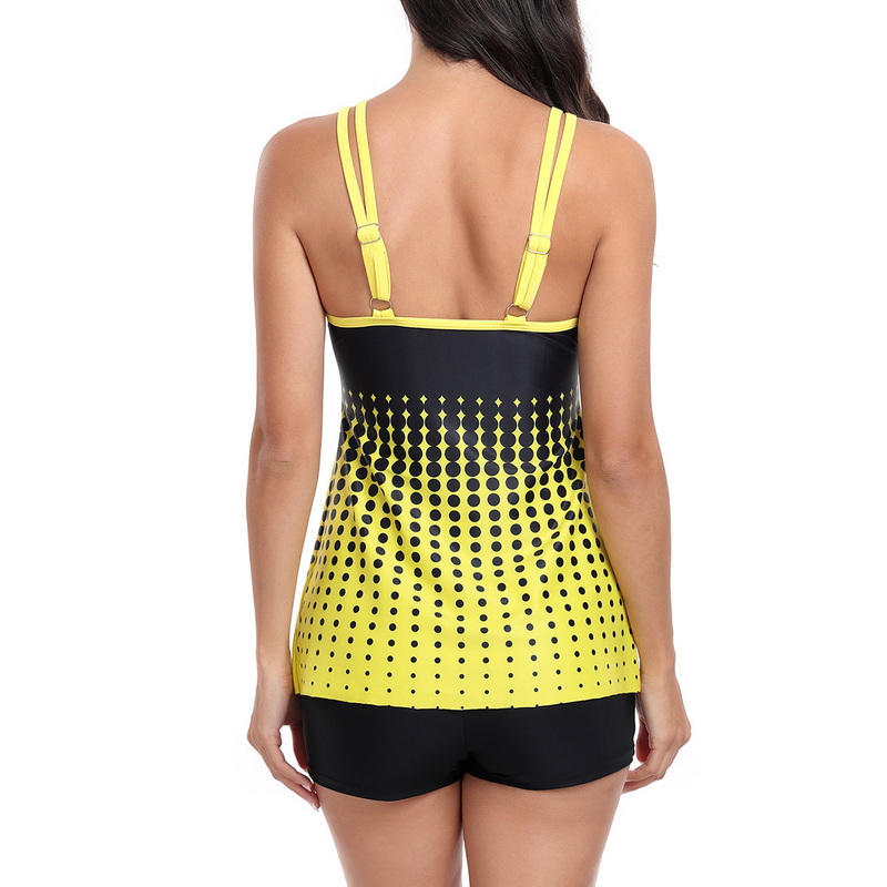2025 European Style Bikini Set - Two-Piece Tankini with Boxer Shorts_29