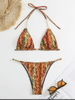 Sexy Cross Tie Leopard Print Bikini - Hot Seller Wholesale Swimwear