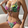 Sexy Leopard Tie Bikini - Classic Beach Swimwear Hot Seller