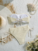 2025 Strapless Shell Bikini For Women Solid Color European Vacation Style