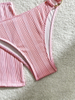 Sexy Solid Color Three-Piece Bikini Set - Thai Vacation Women's Swimwear