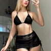 Sexy Solid Color Three-Piece Bikini Set - Pure Desire Hot Seller