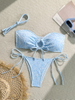New Hot-Selling Solid Color Towel Bikini Set - Sexy, Skin-Brightening Two-Piece Swimsuit