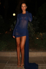 Solid Color Mesh Beach Dress For Women Sexy Two-Color Maxi Dress