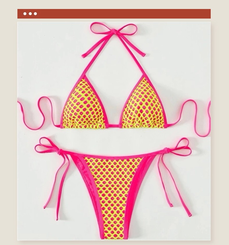 New Sexy Halter Tie Bikini - Two-Piece Beachwear for Vacation_9