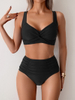 2025 High-Waisted Two-Piece Swimsuit - Sexy European Bikini Style
