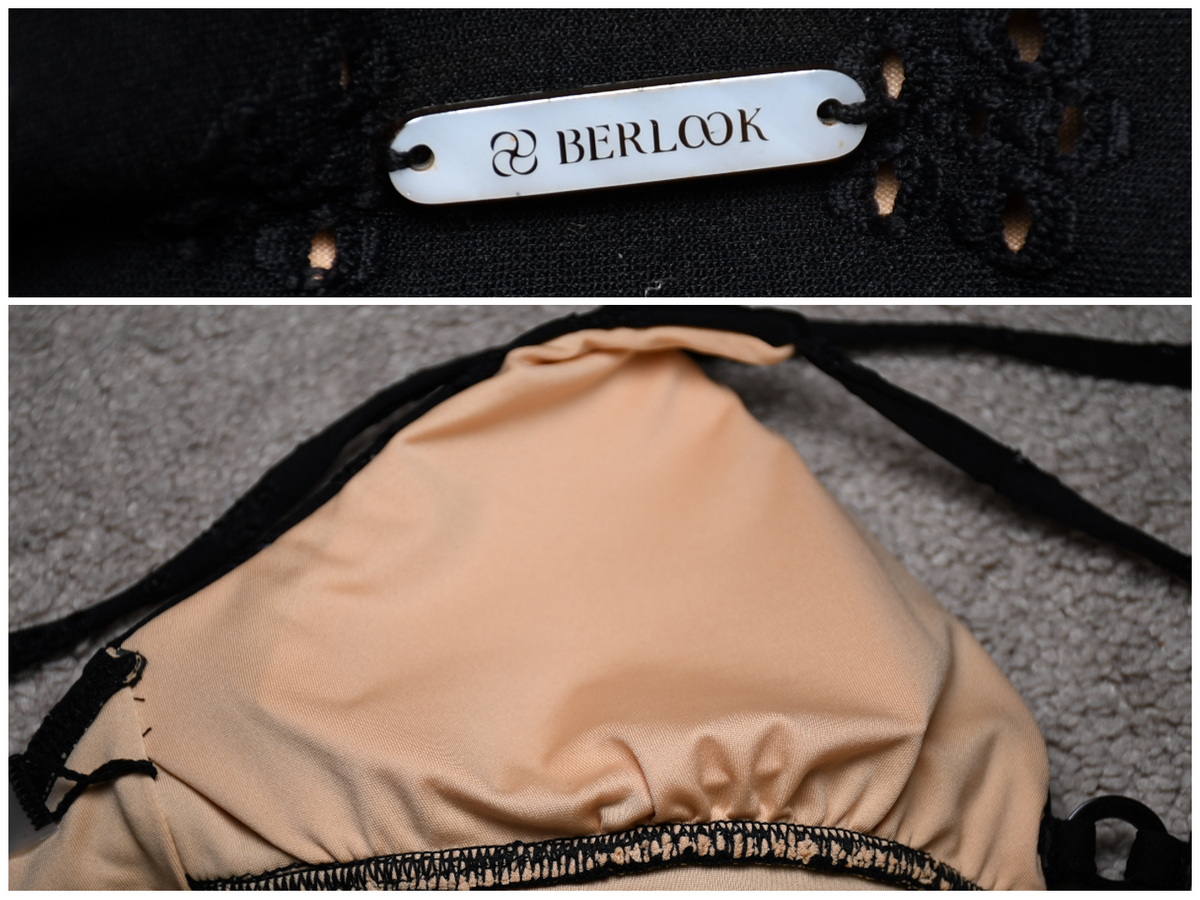 berlook floral cut out one piece swimsuit details