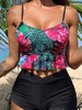 2025 New Two-Piece Swimsuit – High Waist Boyshort Printed Bikini Set