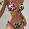 Sexy Leopard Tie Bikini - Classic Beach Swimwear Hot Seller