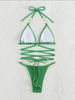 Sexy Solid Color Bikini - Perfect Curves Beach Swimwear