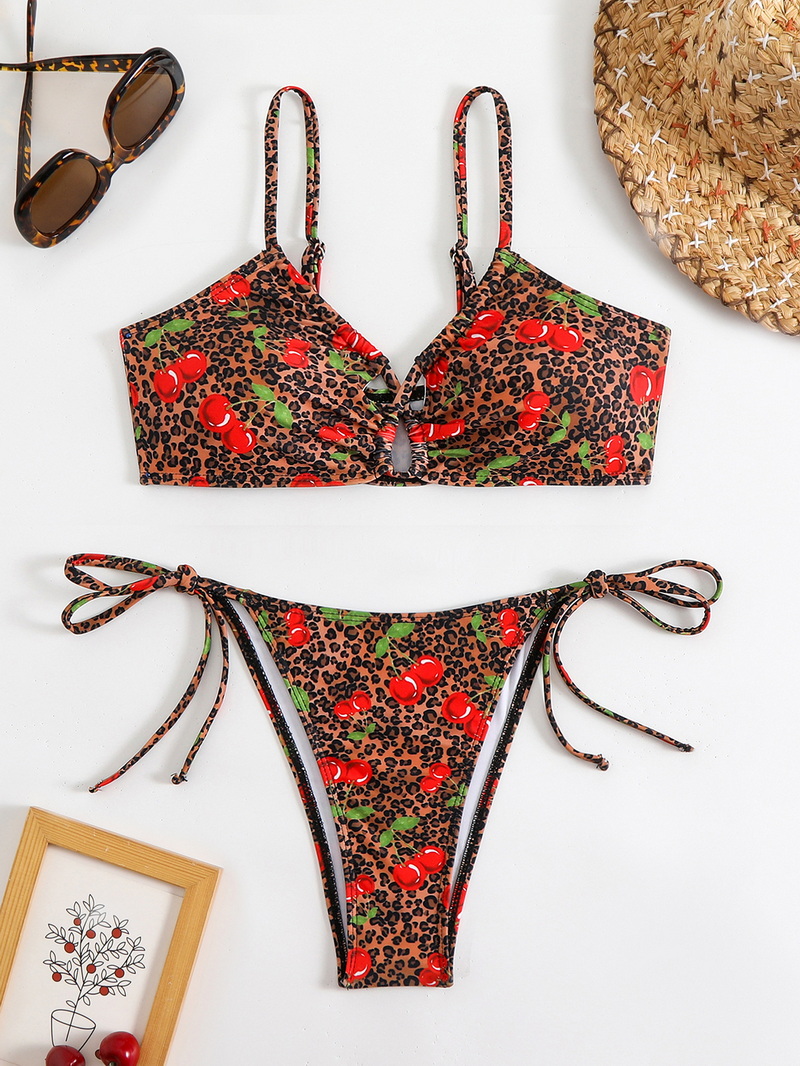 2025 Ins-Style Printed Bikini - European Sexy Lace-Up Swimsuit In Stock_41