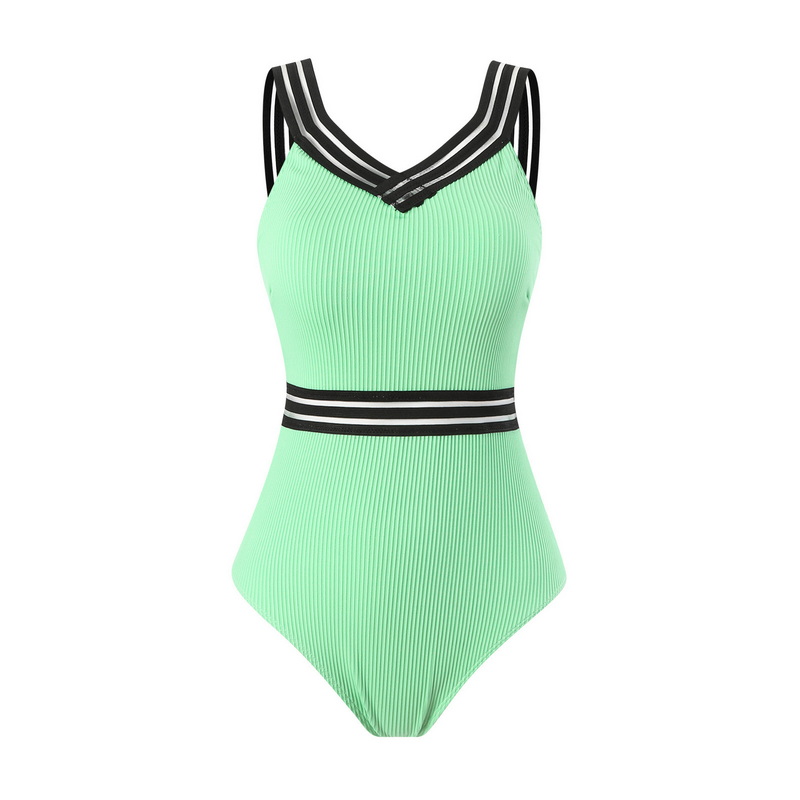 New European One-Piece Swimsuit for Women - Sports Quick-Dry Bikini with Webbing Straps_27