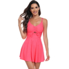 2025 New European One-Piece Swimsuit for Women - Sports Quick-Dry Skirted Plus Size Spa Swimwear