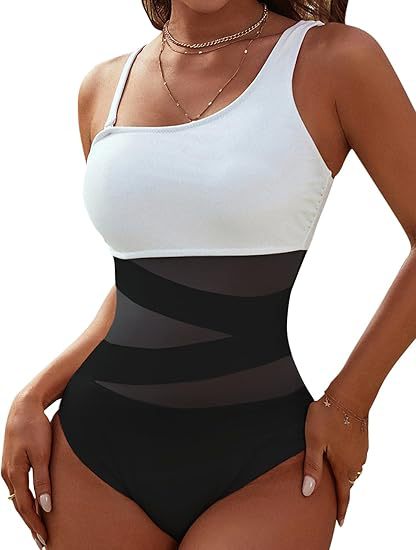 2025 New European One-Piece Swimsuit With Sexy Bikini Cover-Up_14