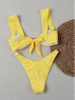 2025 New European Bandeau Bikini With Sexy Metal Starfish And High Slit Design