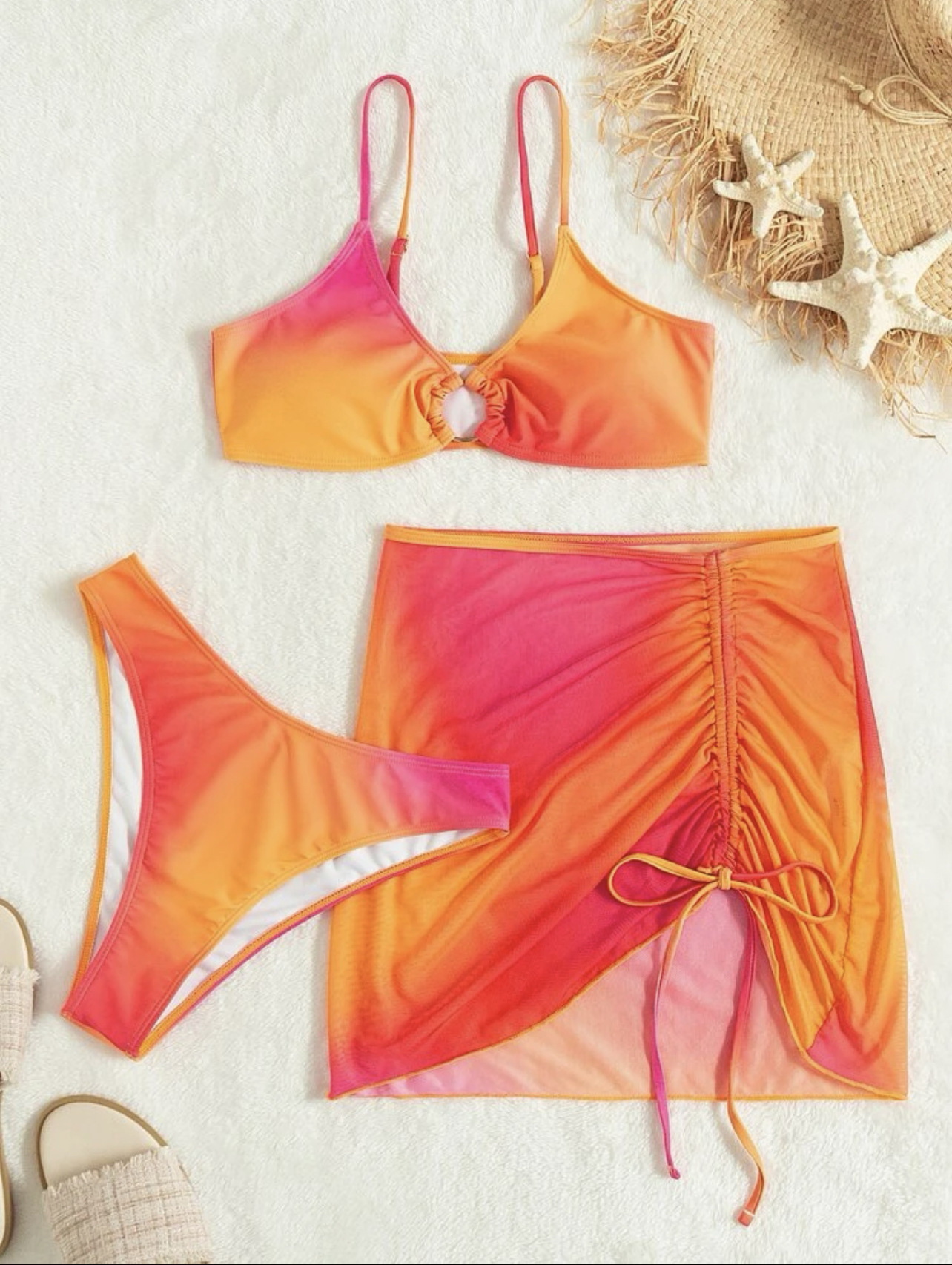 Sexy Three-Piece Bikini Set - Beach Hot Seller Swimwear