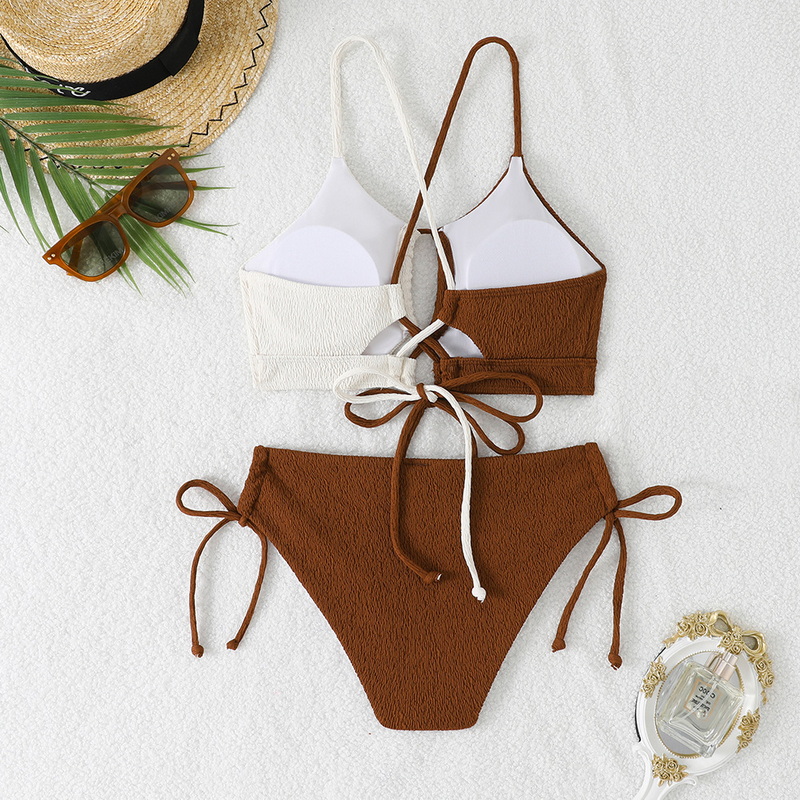2025 Color Block Bikini Sexy Crisscross Two-Piece Swimsuit_20