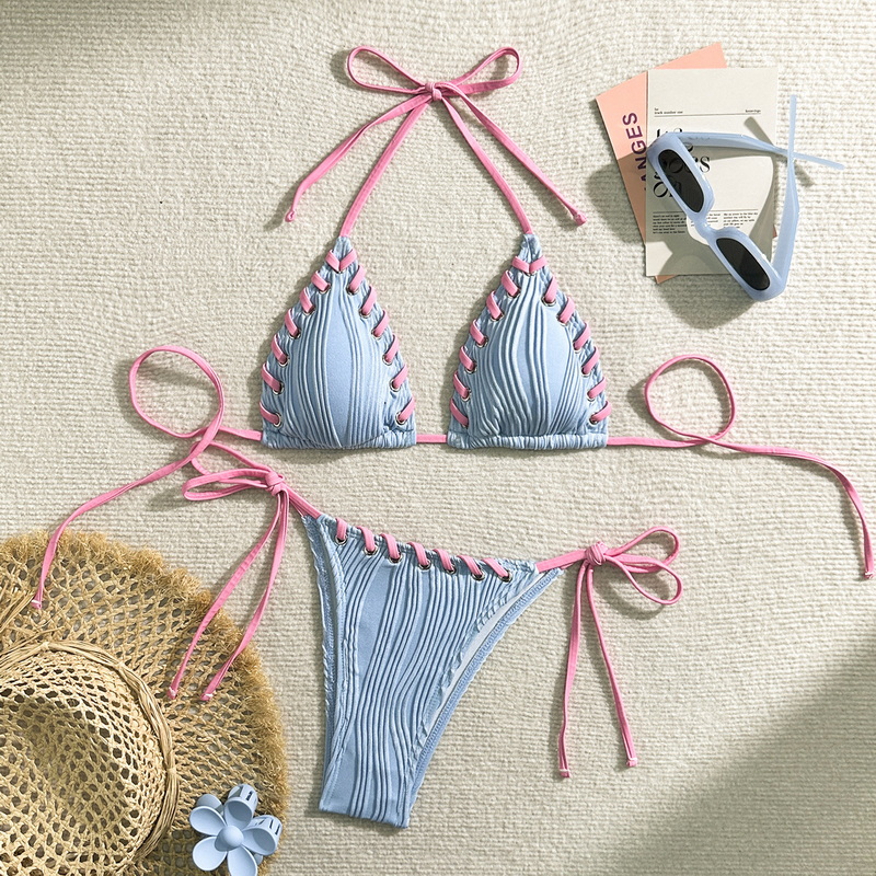 Summer Sexy Solid Color Bikini - INS Style Women's Vacation Swimwear_7