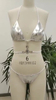 2025 New Fashion European Bikini With Sexy PU Diamond Accents Two-Piece Swimsuit