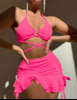 New Sexy 3-Piece Bikini Beach Set for Women - Stylish Swimwear