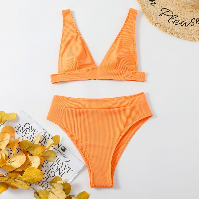 2025 New High-Waisted Bikini Set Hot Sale Sexy Two-Piece Swimsuit for Women_05