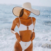 New Solid Color Bikini Set For Women Sexy Two-Piece Swimsuit European And American Style