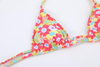 Hot Tie-Up Printed Bikini Sexy Two-Piece Swimsuit European Export Style