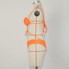 Solid Color Asymmetric Tie Bikini Sexy Two-Piece Nylon Swimsuit Export