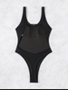New Sexy One-Piece Swimsuit - Solid Color Backless Beachwear for Vacation