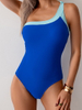 2025 Hot-Selling Retro One-Piece Swimsuit - Sporty European Bikini